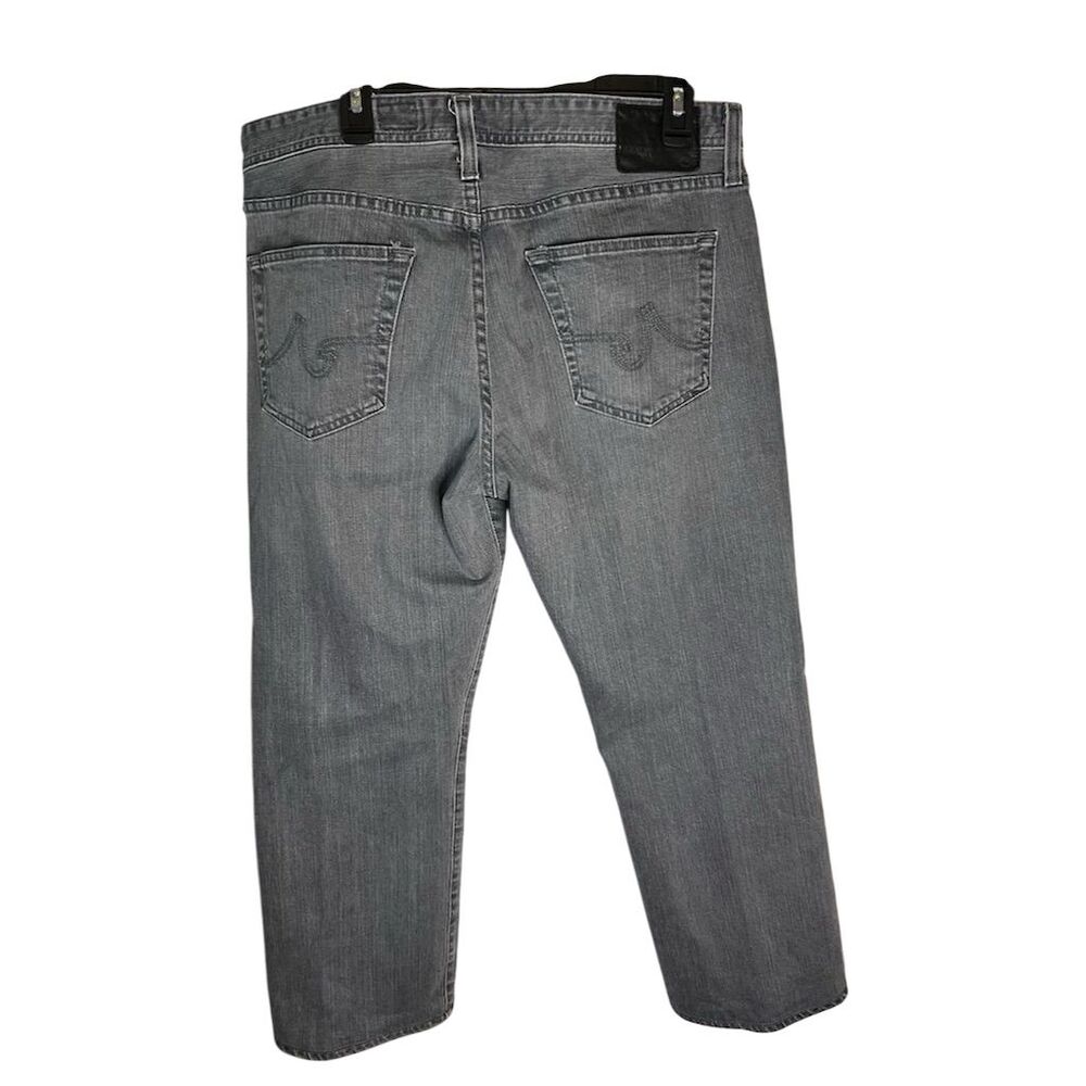 AG Adriano Goldschmied Men's Gray Straight Leg Jeans Standard Size 36 - Picture 2 of 11